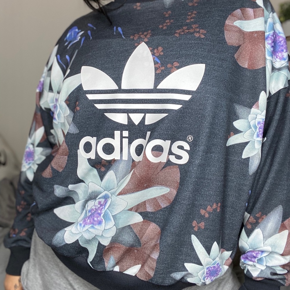 Floral Adidas jumper
